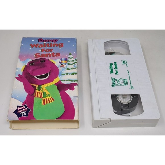 Barney Waiting for Santa VHS Cassette‎ Tape 1991 Tested Working - Picture 1 of 7